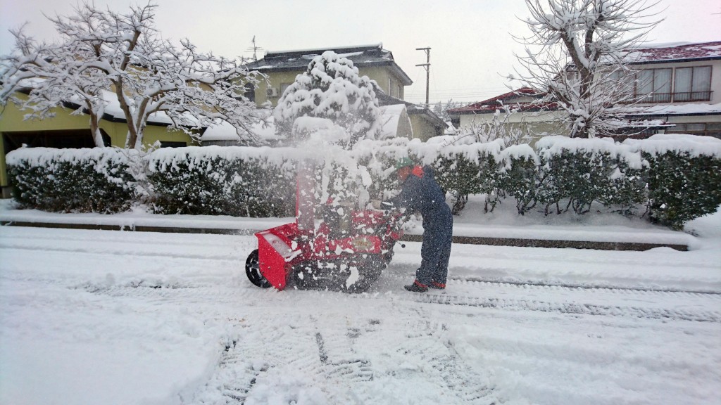 今年一番の大雪です。